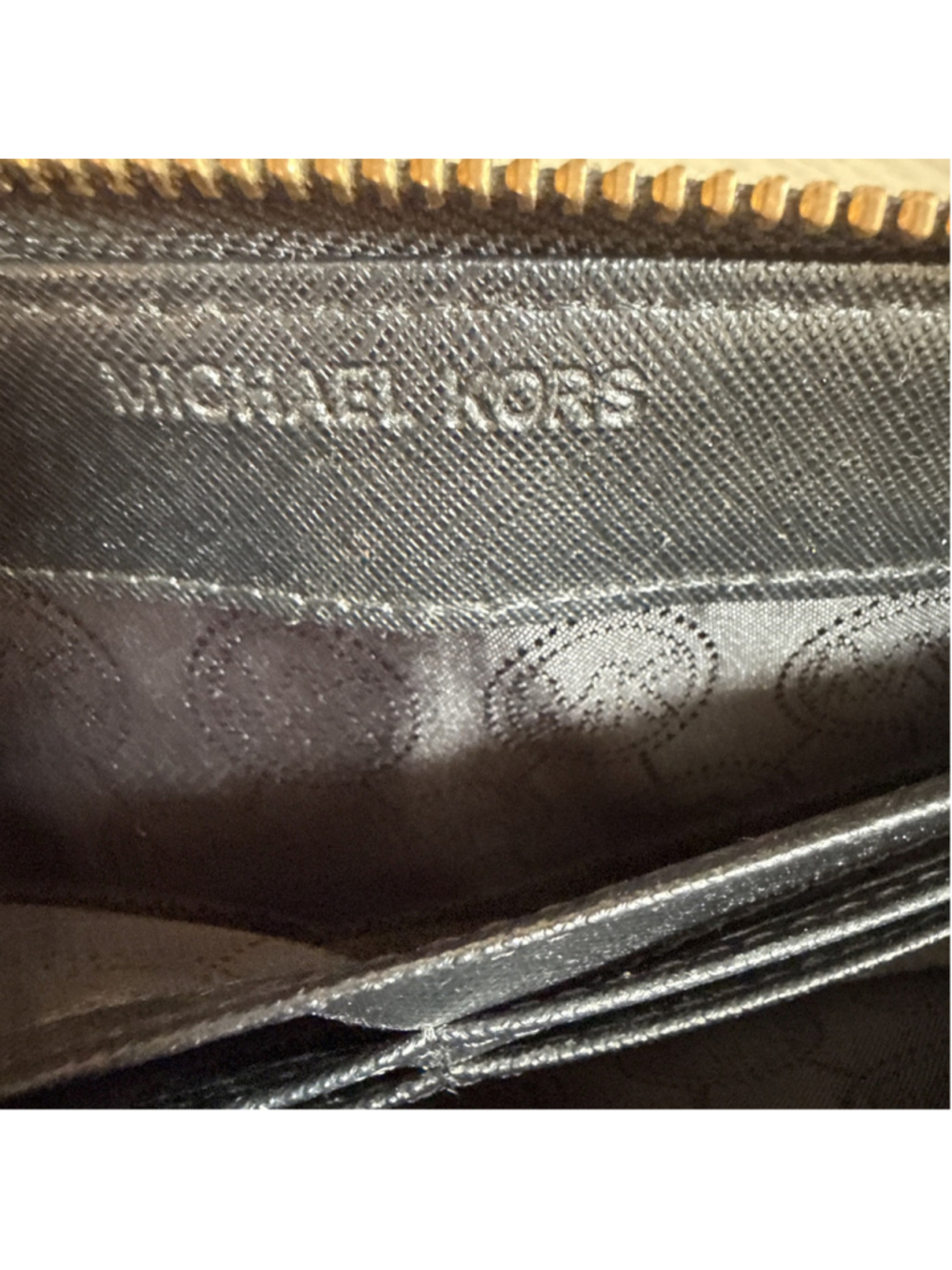 Michael Kors Jet Set Continental Black Patent Leather Wallet Zip Around NWOT - Picture 6 of 8